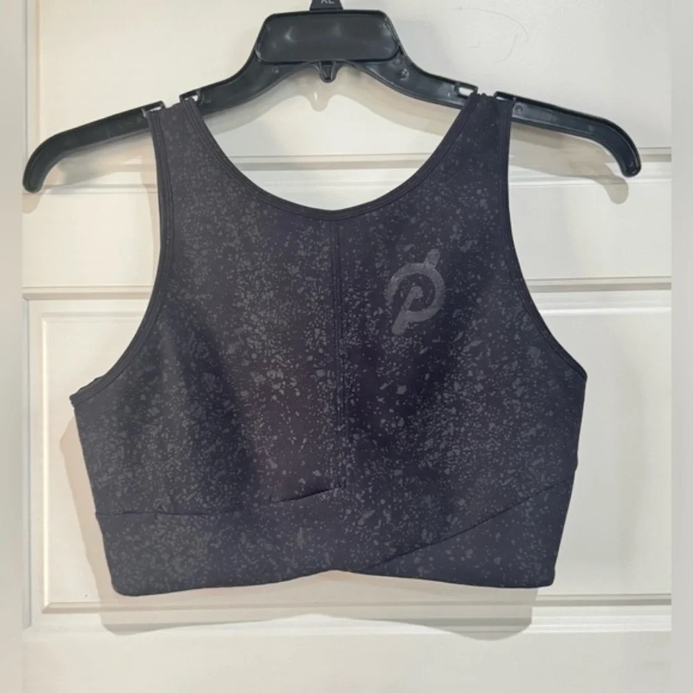 Lululemon Athletica Dark Gray Patterned Sports Bra